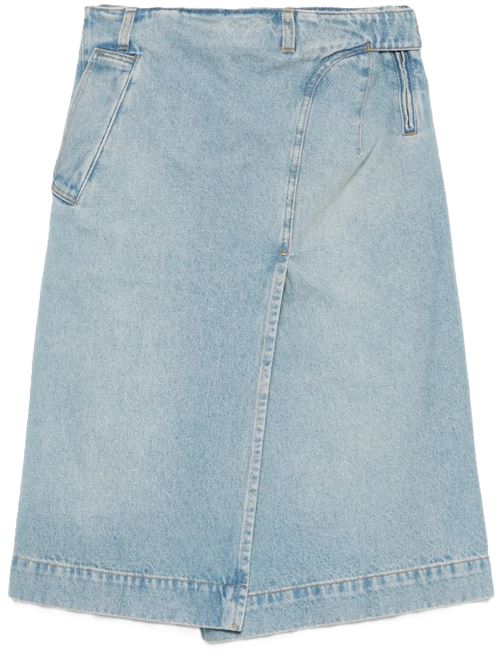 Victoria Beckham Denim Midi Skirt Victoria Beckham | 1125DSK006000APALE BLUE WASH 9204